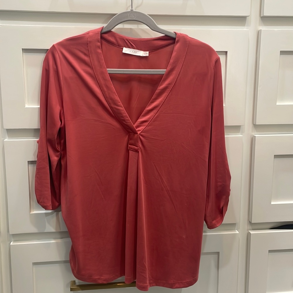 Terracotta v neck tunic size small